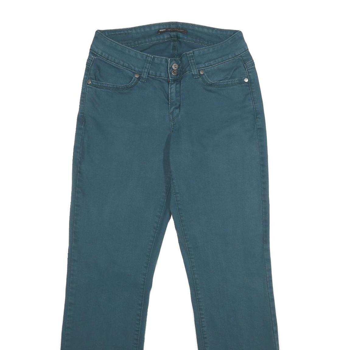 LEVI'S Womens Jeans Blue Regular Straight Denim W28 L32 529 Curvy Straight Zip