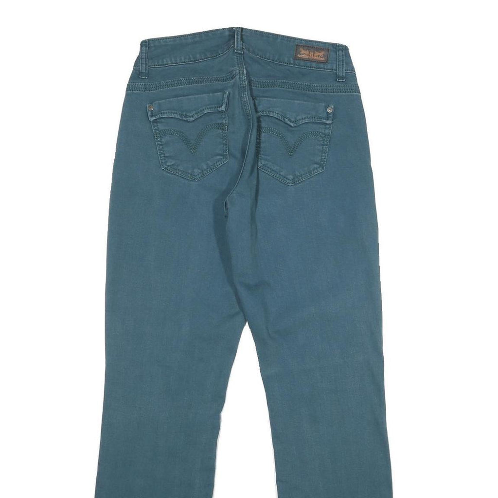 LEVI'S Womens Jeans Blue Regular Straight Denim W28 L32 529 Curvy Straight Zip