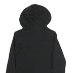 ADIDAS Womens Black Hoodie UK 8 Cotton Blend Logo Sweatshirt