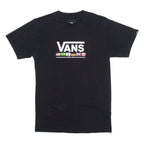 VANS Mens T-Shirt Black Crew Neck S