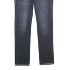 HUMOX JEANS Womens Regular Fit Blue Denim Jeans W28 L34 Embroidered Pocket