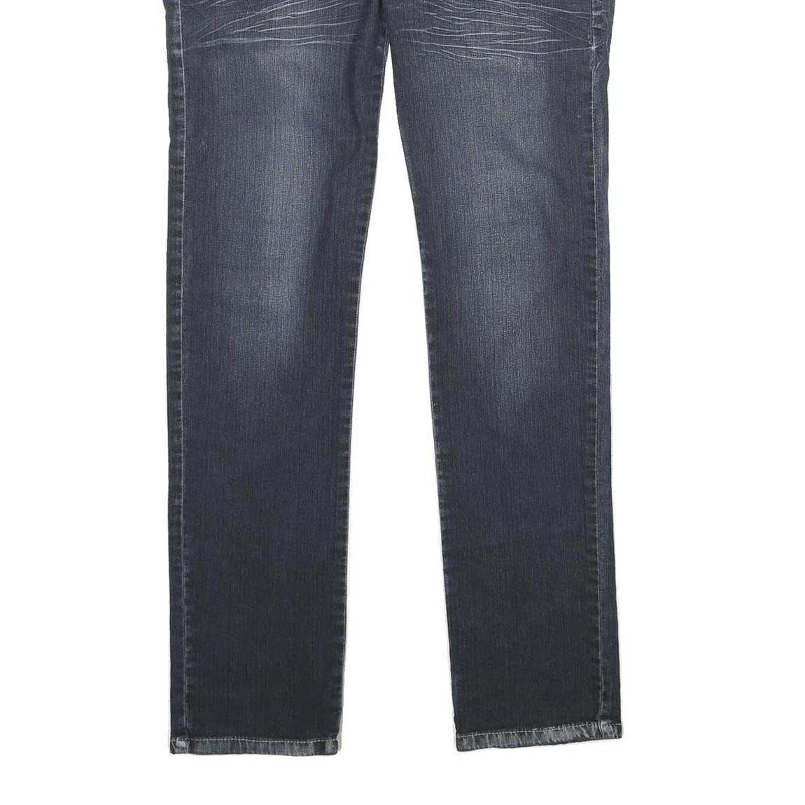 HUMOX JEANS Womens Regular Fit Blue Denim Jeans W28 L34 Embroidered Pocket