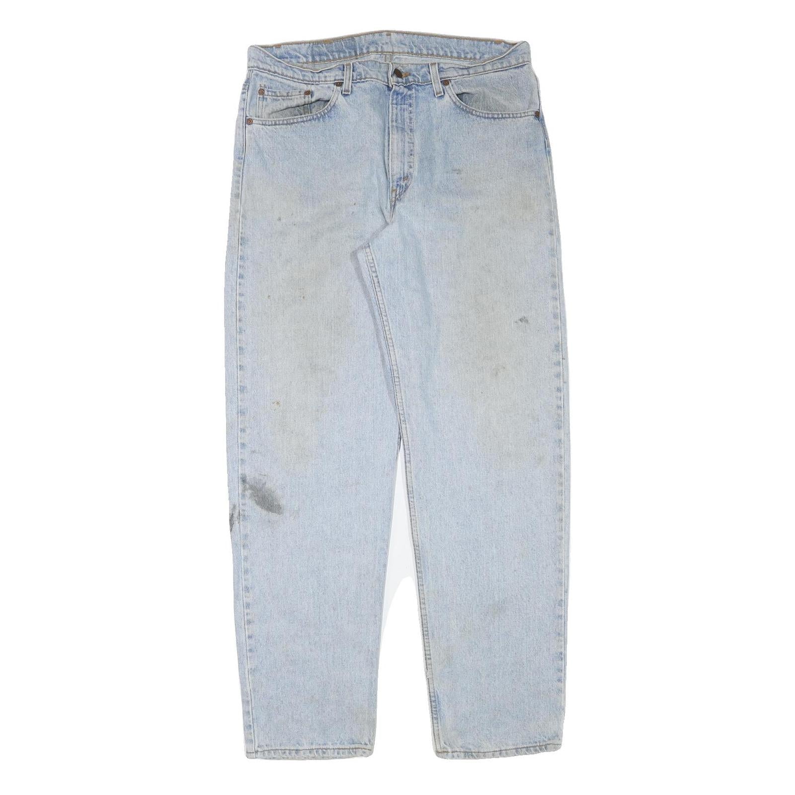 LEVI'S 550 Mens Jeans Blue Relaxed Loose Denim Light W35 L33 Classic Casual