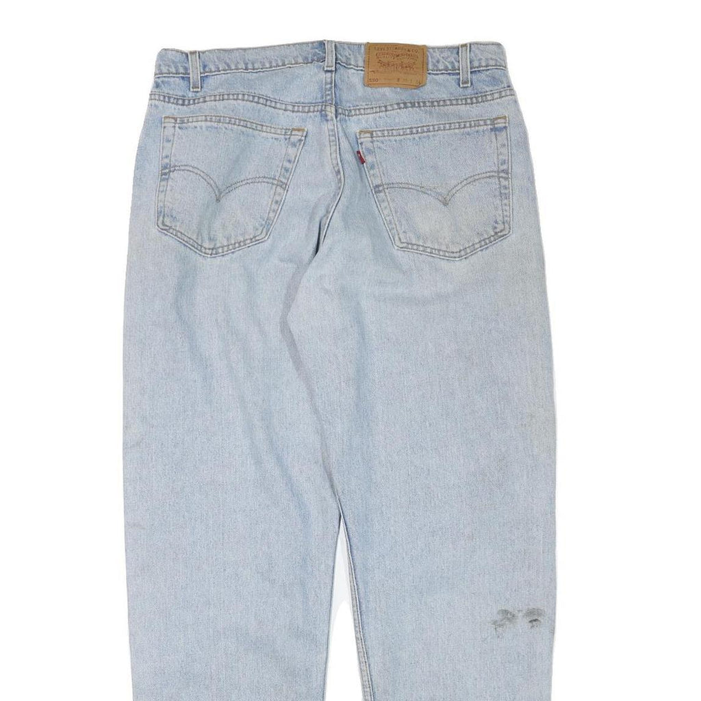 LEVI'S 550 Mens Jeans Blue Relaxed Loose Denim Light W35 L33 Classic Casual