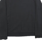 ADIDAS Womens Black Sweatshirt Crew Neck UK 18 Cotton Blend Logo Pullover