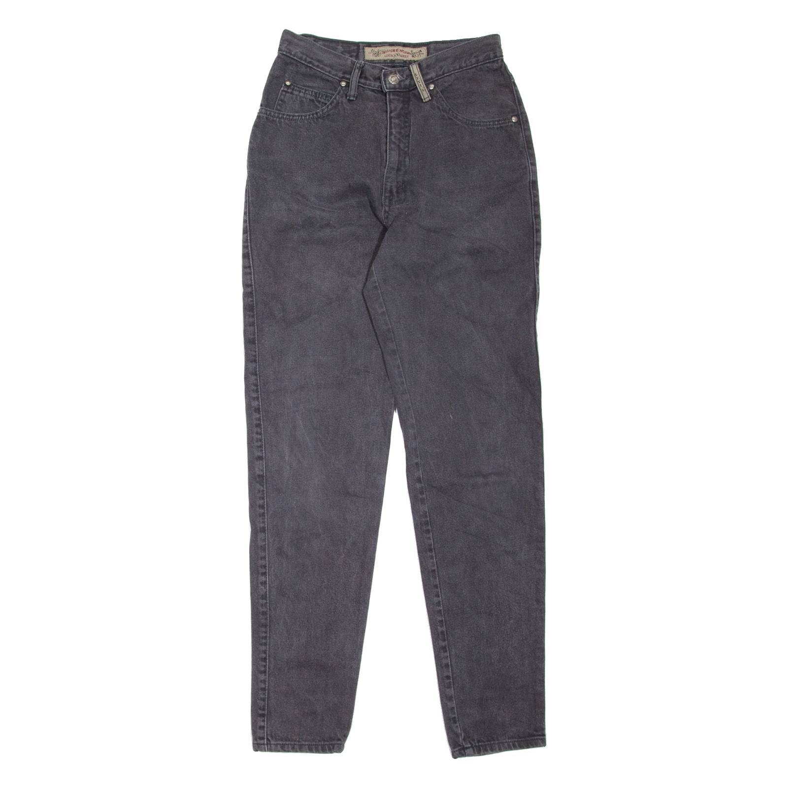 LEVI'S Womens Jeans Grey Regular Mom 90s W24 L30