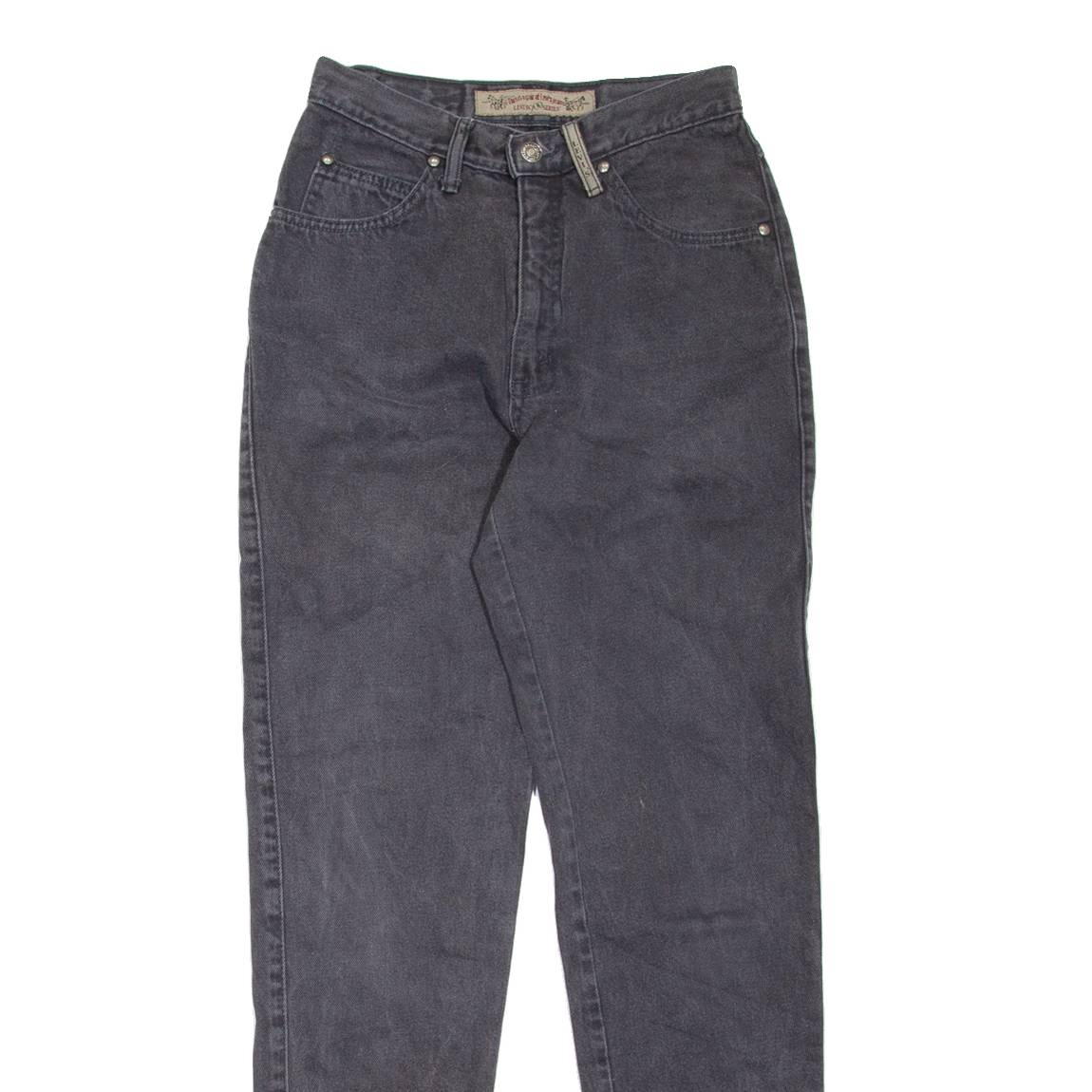 LEVI'S Womens Jeans Grey Regular Mom 90s W24 L30