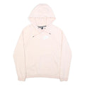 NIKE Womens Pink Hoodie M Cotton Blend Pullover Sports Casual Sweatshirt