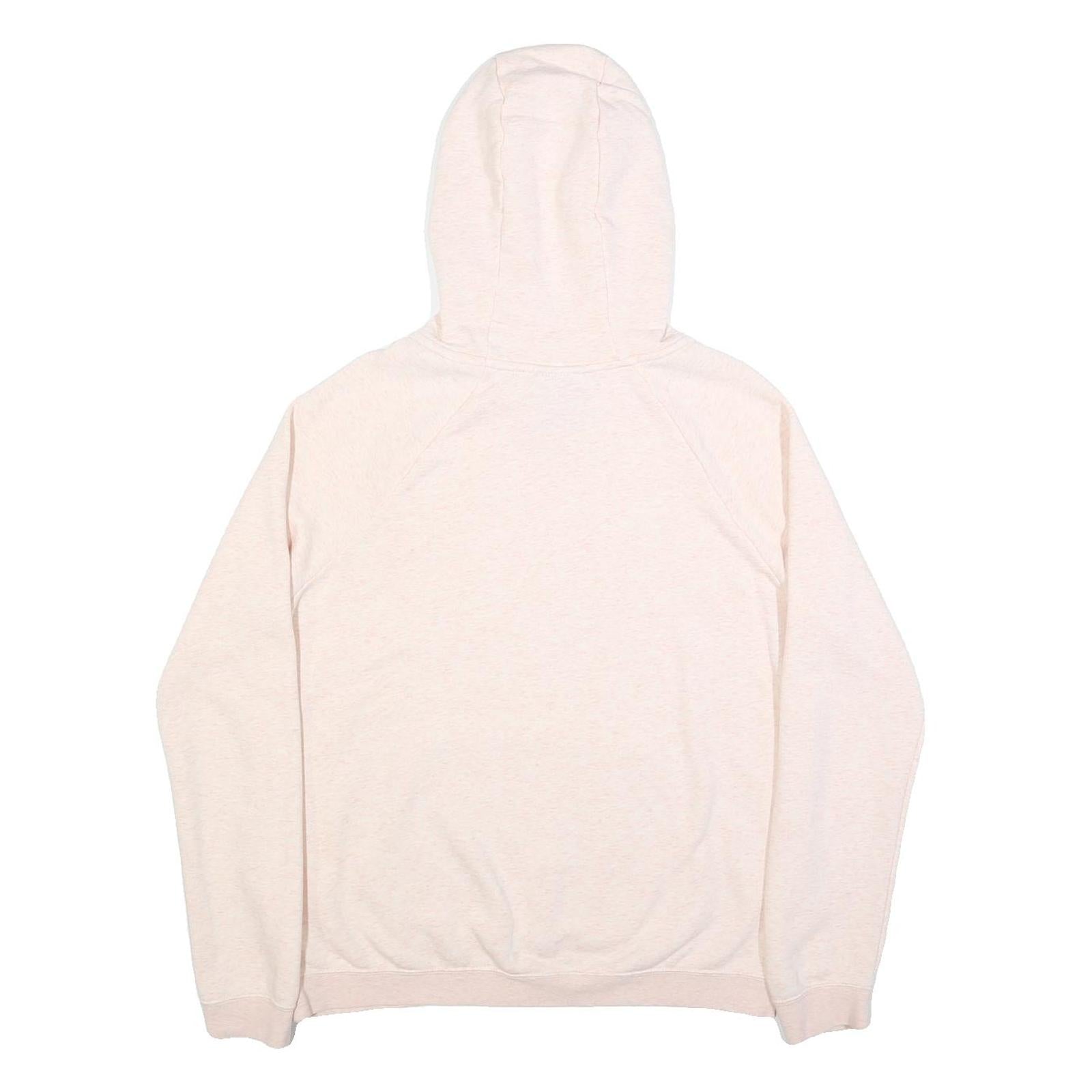 NIKE Womens Pink Hoodie M Cotton Blend Pullover Sports Casual Sweatshirt