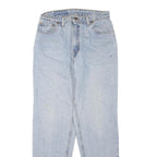 LEVI'S Womens Light Blue Regular Fit Straight Denim Stone Wash W30 L32 Classic