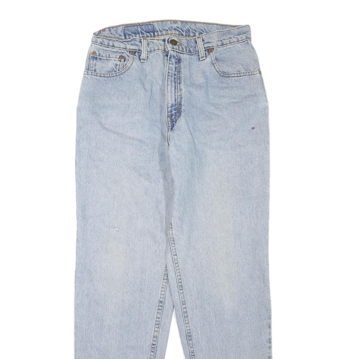 LEVI'S Womens Light Blue Regular Fit Straight Denim Stone Wash W30 L32 Classic