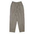 LEILIAM Womens Wool Blend Grey Checked Relaxed Trousers W22 L24