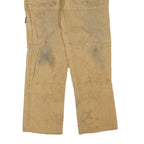 DICKIES Mens Regular Fit Beige Cotton Blend Jeans W32 L30 Workwear Durable Zip