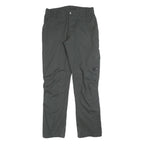 MAMMUT Lined Womens Polyester Grey Regular Trousers W32 L32 Outdoor Zip Pockets