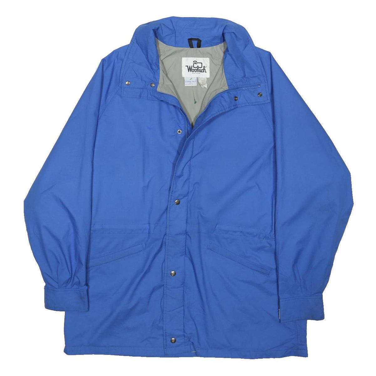 WOOLRICH Mens Blue Button Jacket XL Polyester Blend Outdoor Classic