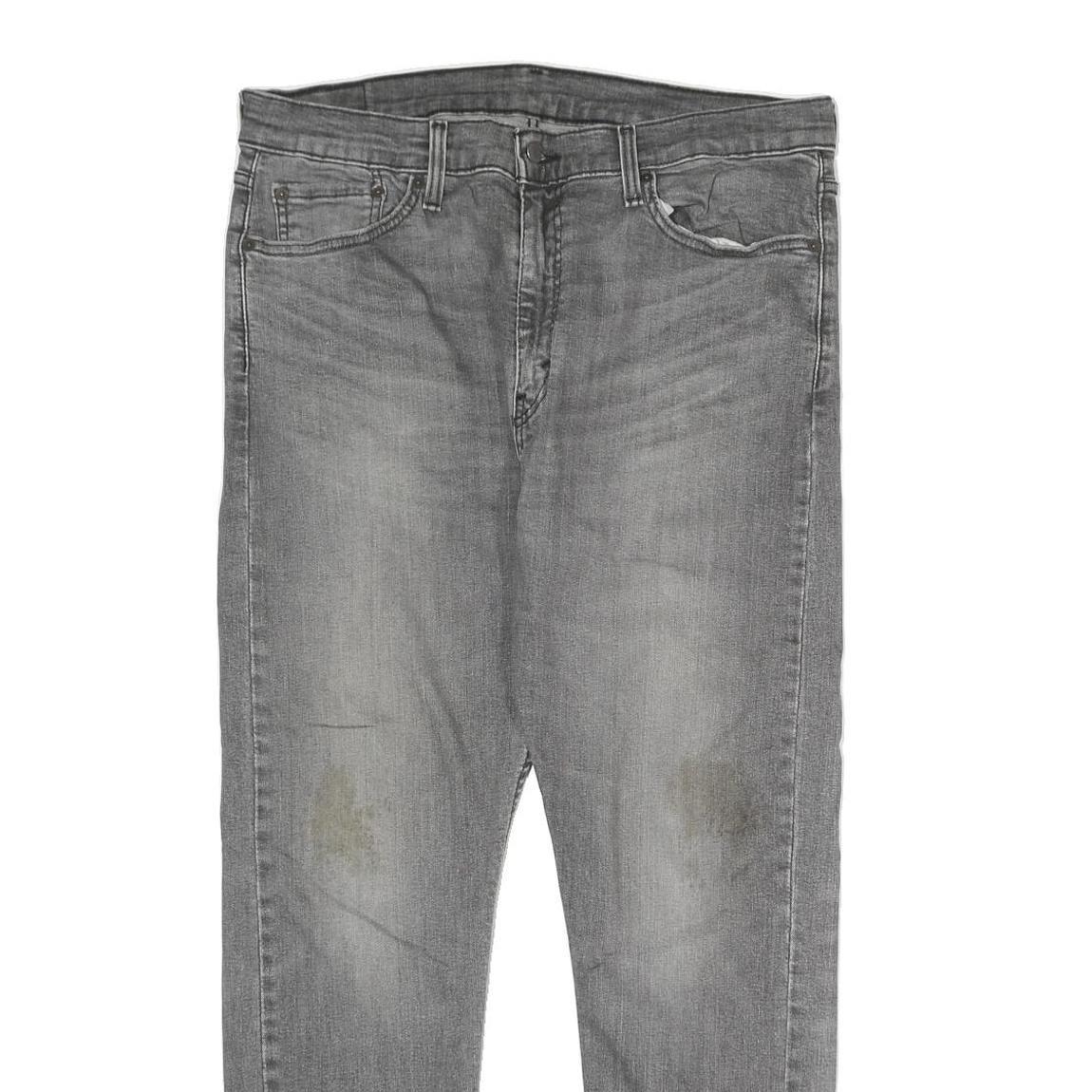 LEVI'S 510 Mens Jeans Grey Slim Skinny Denim Medium W36 L28 Cotton Blend Zip