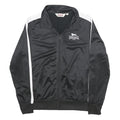 LONSDALE Mens Black & White Track Jacket M Polyester Zip Sportswear