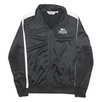 LONSDALE Mens Black & White Track Jacket M Polyester Zip Sportswear