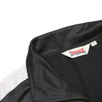 LONSDALE Mens Black & White Track Jacket M Polyester Zip Sportswear