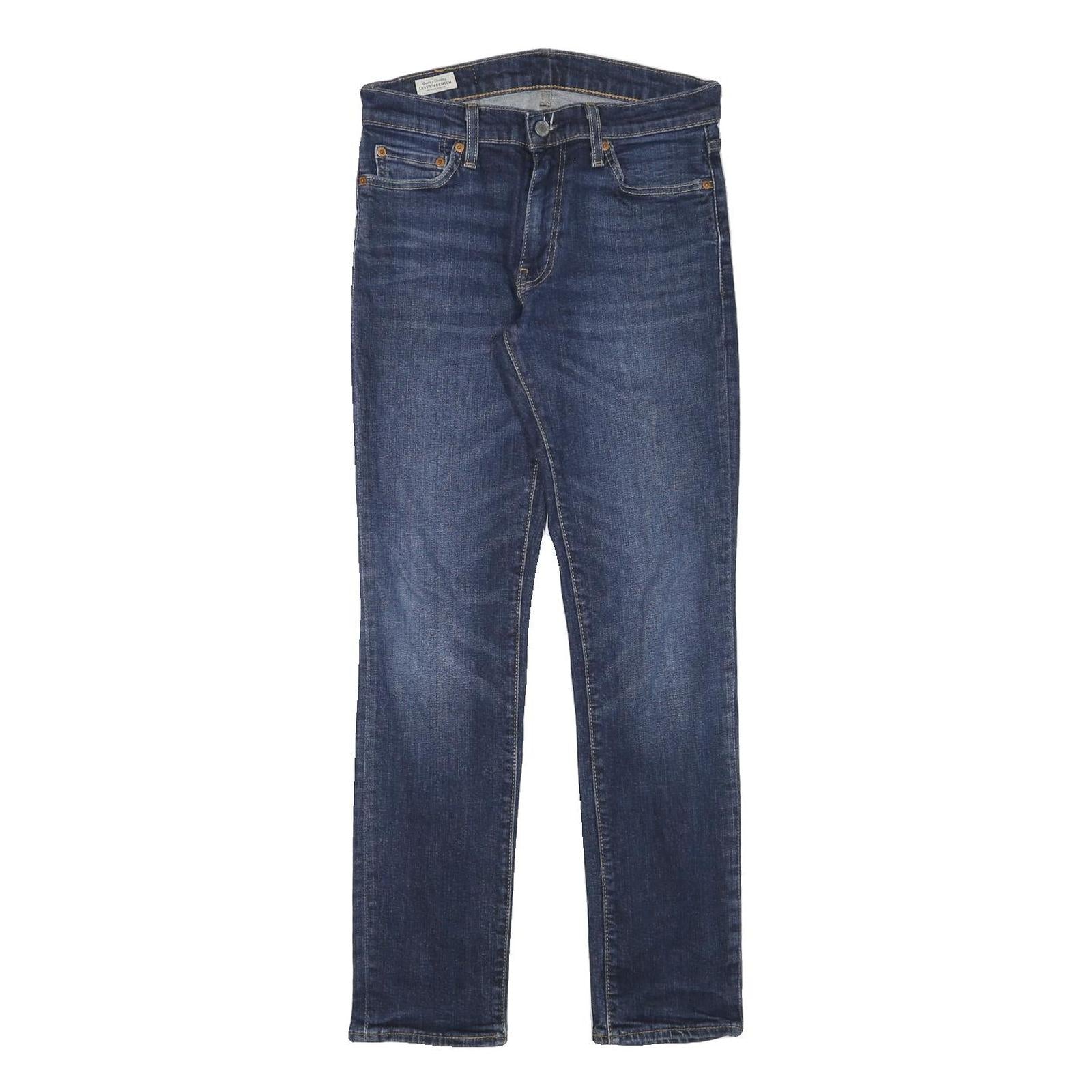 LEVI'S Mens Jeans Blue Slim Skinny Denim Medium W29 L31 Classic Cotton Blend Zip