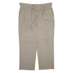 STANFORD Mens Trousers Beige Relaxed Straight Wool W38 L30