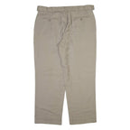 STANFORD Mens Trousers Beige Relaxed Straight Wool W38 L30