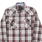 GUESS Mens Shirt Red Check Long Sleeve M