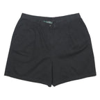 LAUREN RALPH LAUREN Womens Black Casual Cotton Shorts L W34 Classic Comfortable