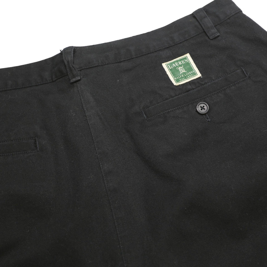 LAUREN RALPH LAUREN Womens Black Casual Cotton Shorts L W34 Classic Comfortable
