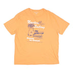 NAUTICA Mens Orange Sailing Graphic T-Shirt 2XL Short Sleeve Crew Neck Cotton