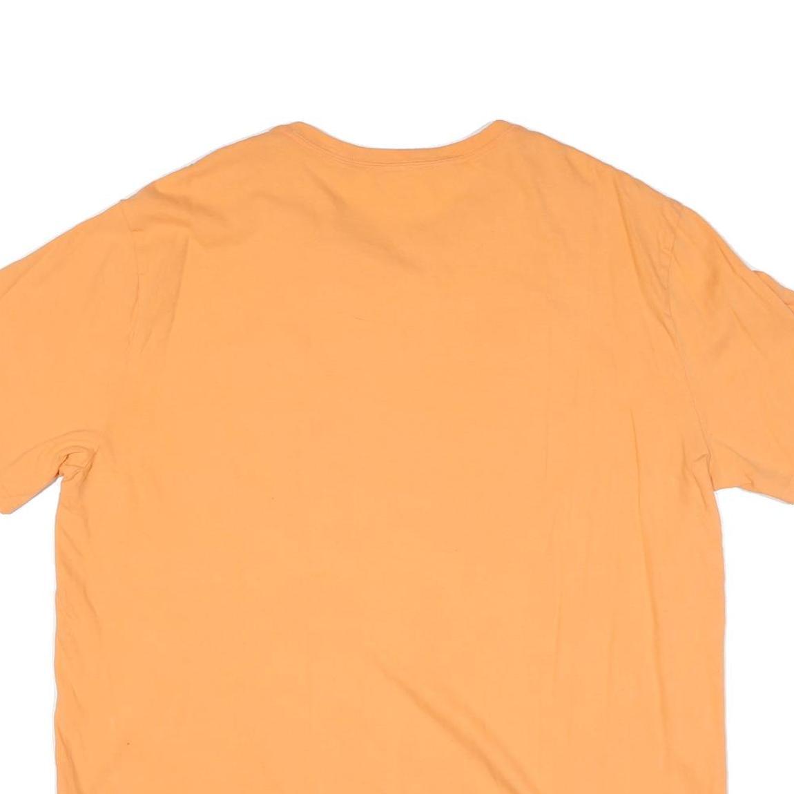 NAUTICA Mens Orange Sailing Graphic T-Shirt 2XL Short Sleeve Crew Neck Cotton