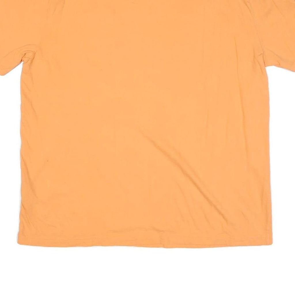 NAUTICA Mens Orange Sailing Graphic T-Shirt 2XL Short Sleeve Crew Neck Cotton