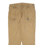 DICKIES Mens Jeans Beige Relaxed Straight Denim W40 L32 Workwear Utility Zip Fly