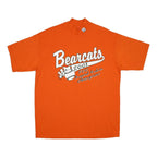 GATOR Mens Orange Bearcats Graphic T-Shirt L Short Sleeve Mock Neck Cotton Blend