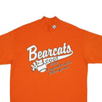 GATOR Mens Orange Bearcats Graphic T-Shirt L Short Sleeve Mock Neck Cotton Blend