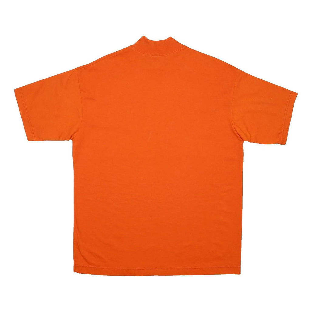 GATOR Mens Orange Bearcats Graphic T-Shirt L Short Sleeve Mock Neck Cotton Blend