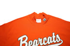 GATOR Mens Orange Bearcats Graphic T-Shirt L Short Sleeve Mock Neck Cotton Blend