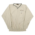 HARRITON Mens Beige Crawford County Golf V-Neck S Polyester Sweatshirt Pullover