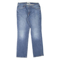 LEVI'S 505 Womens Jeans Blue Regular Straight Stone Wash W32 L30