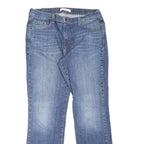 LEVI'S 505 Womens Jeans Blue Regular Straight Stone Wash W32 L30
