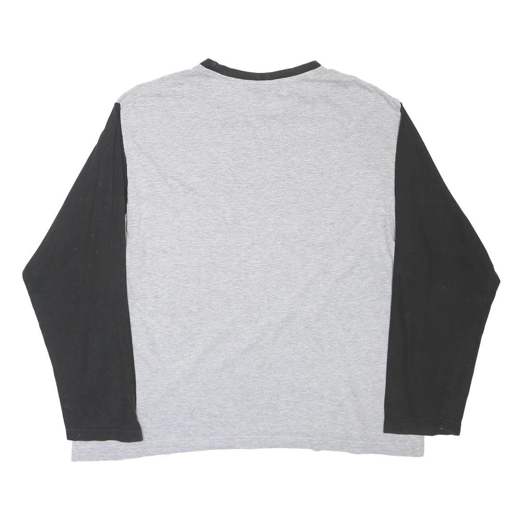 THE SIMPSONS Mens Grey & Black Graphic T-Shirt XL Long Sleeve Crew Neck Cartoon