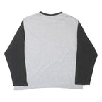 THE SIMPSONS Mens Grey & Black Graphic T-Shirt XL Long Sleeve Crew Neck Cartoon