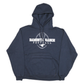 CHAMPION Mens Navy Damonte Ranch Football Pullover Hoodie M Cotton Blend