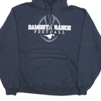 CHAMPION Mens Navy Damonte Ranch Football Pullover Hoodie M Cotton Blend