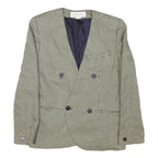 JONES NEW YORK Mens Black & White Houndstooth Double Button Jacket M Cotton