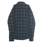 LONG JOHN & SONS Mens Blue & Black Check Shirt M Cotton Casual Button Shirt