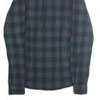 LONG JOHN & SONS Mens Blue & Black Check Shirt M Cotton Casual Button Shirt