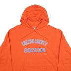 CHAMPION Mens Orange Chilton County Soccer Hoodie 2XL Cotton Blend Casual