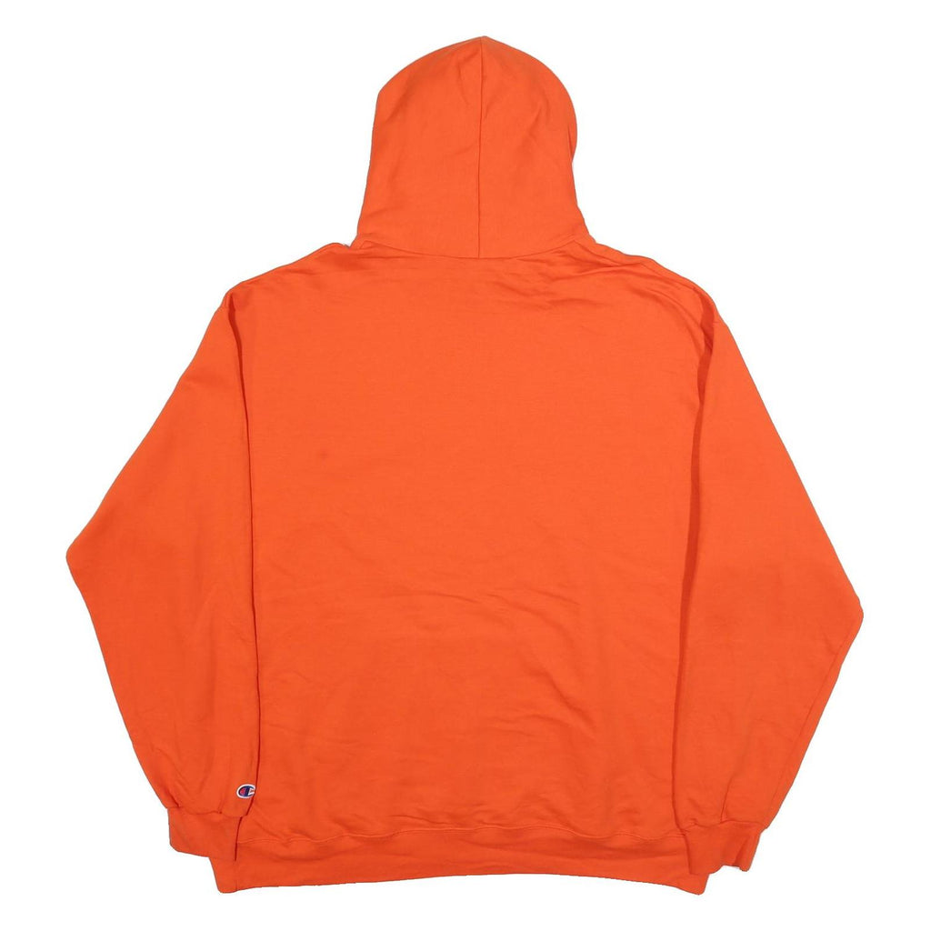 CHAMPION Mens Orange Chilton County Soccer Hoodie 2XL Cotton Blend Casual