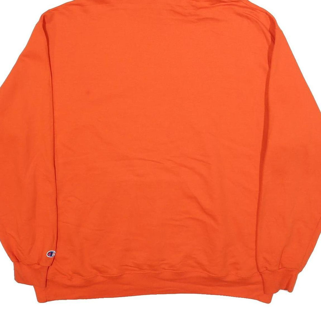 CHAMPION Mens Orange Chilton County Soccer Hoodie 2XL Cotton Blend Casual